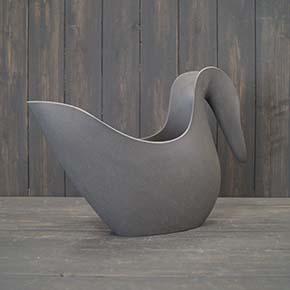 Earthy Anthracite Bamboo Watering Jug - Large detail page